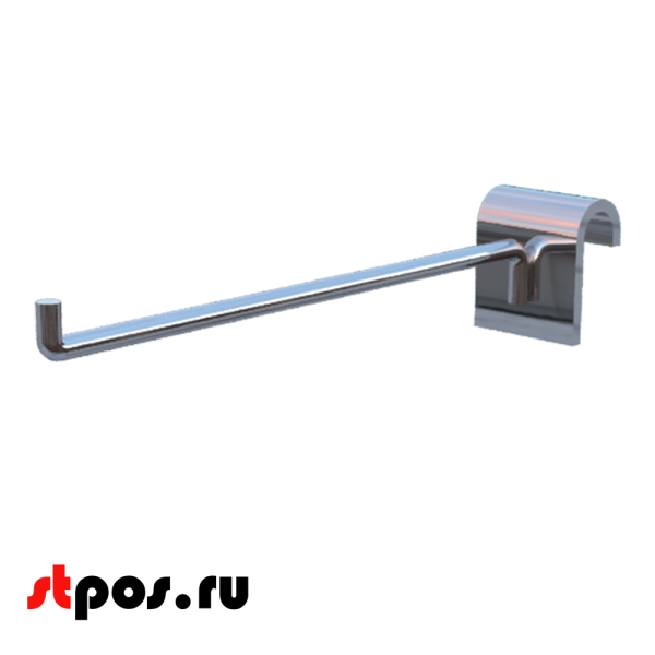 00_Крючок на штангу R 291 30х15мм (овал), 150мм, d6, хром