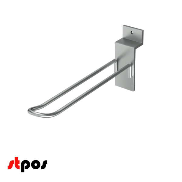 00_Крючок для экономпанели двойной 150мм, d4, цинк-хром