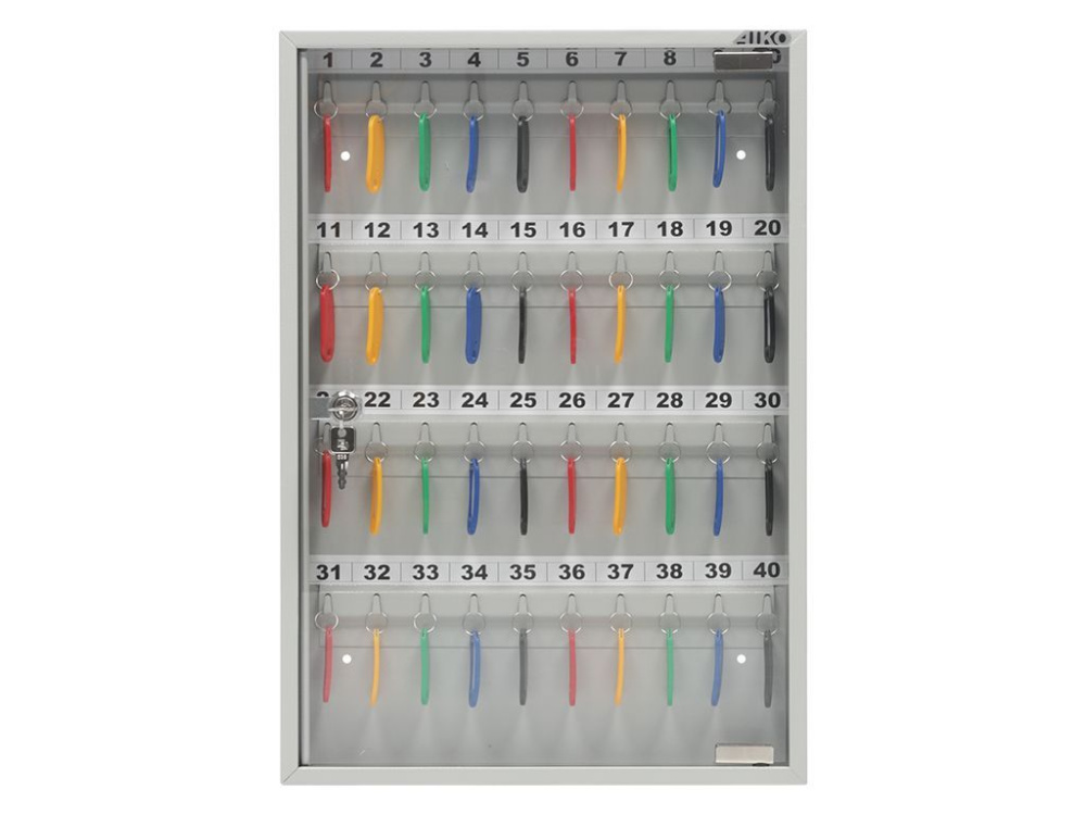 03_Ключница металлическая KEY-40 G, высота 502 мм ширина 367 мм, глубина 40 мм, цвет серый