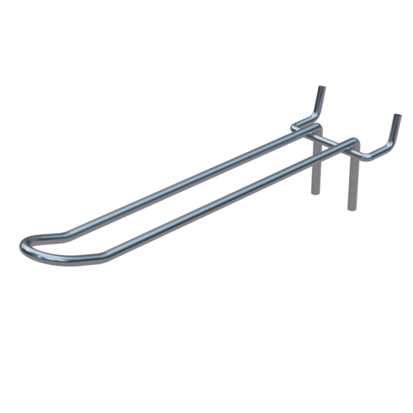 sk_Крючок для перфорации двойной 200мм, цинк-хром, d4мм, шаг 50