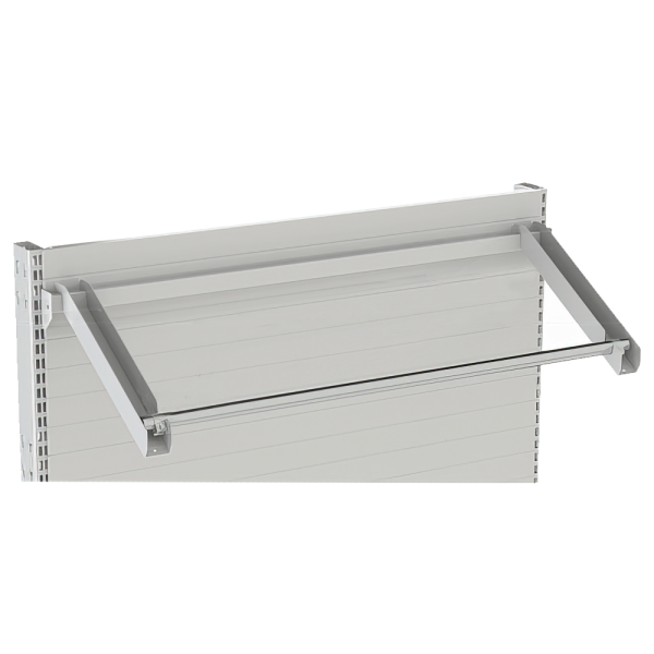 sk_Держатель для рулонных материалов 30 град. 300 мм (лев.+прав.) на штангу 30х15,Глянец,RAL9016 Белый