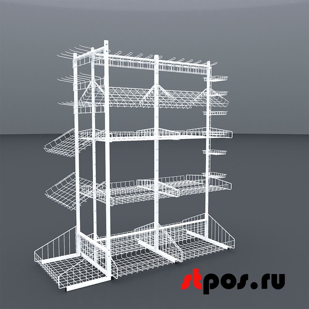 05_НАБОР Стойка прикассовая двусторонняя в сборе 1650 мм