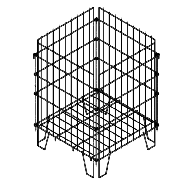 sk_3_Корзина для распродаж без цд с регулируемым дном, 525х525х745 мм, цинк