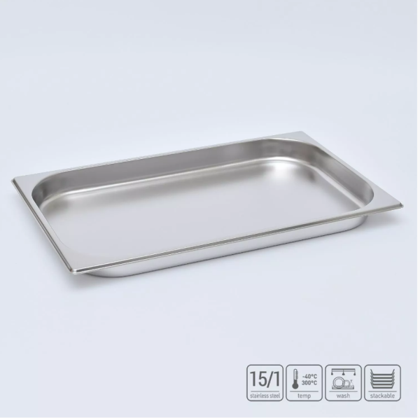 01_Гастроёмкость из нержавеющей стали 530х325х40 мм (GN1_1 h40), 3,4 л