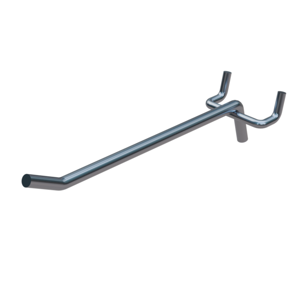 sk_Крючок для перфорации одинарный 200мм, цинк-хром, d8, шаг 50, УСИЛЕННЫЙ