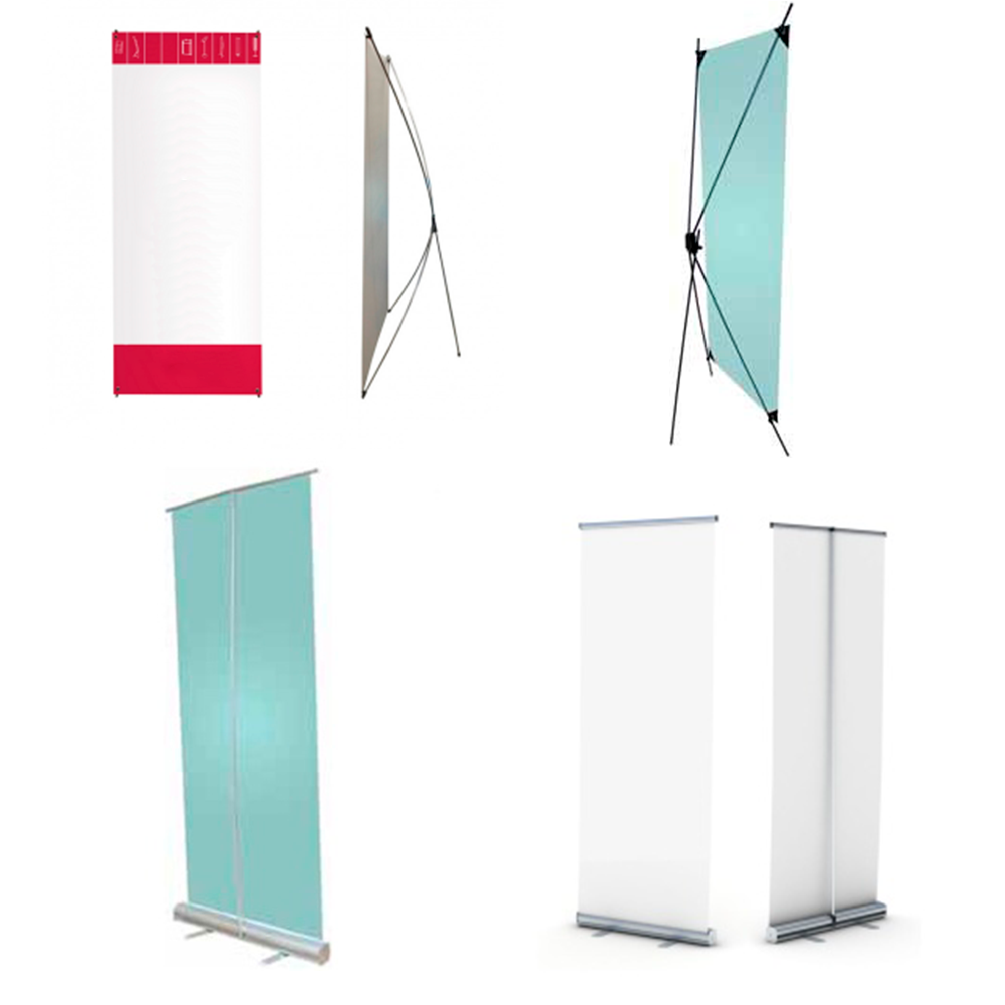 Роллерные ROLL-UP и мобильные X-баннер стенды