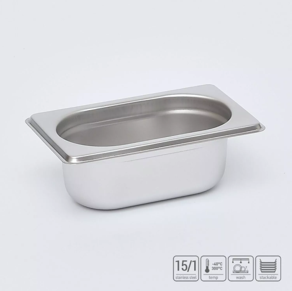 01_Гастроёмкость из нержавеющей стали 176х108х65 мм (GN1_9 h65), 0,5 л