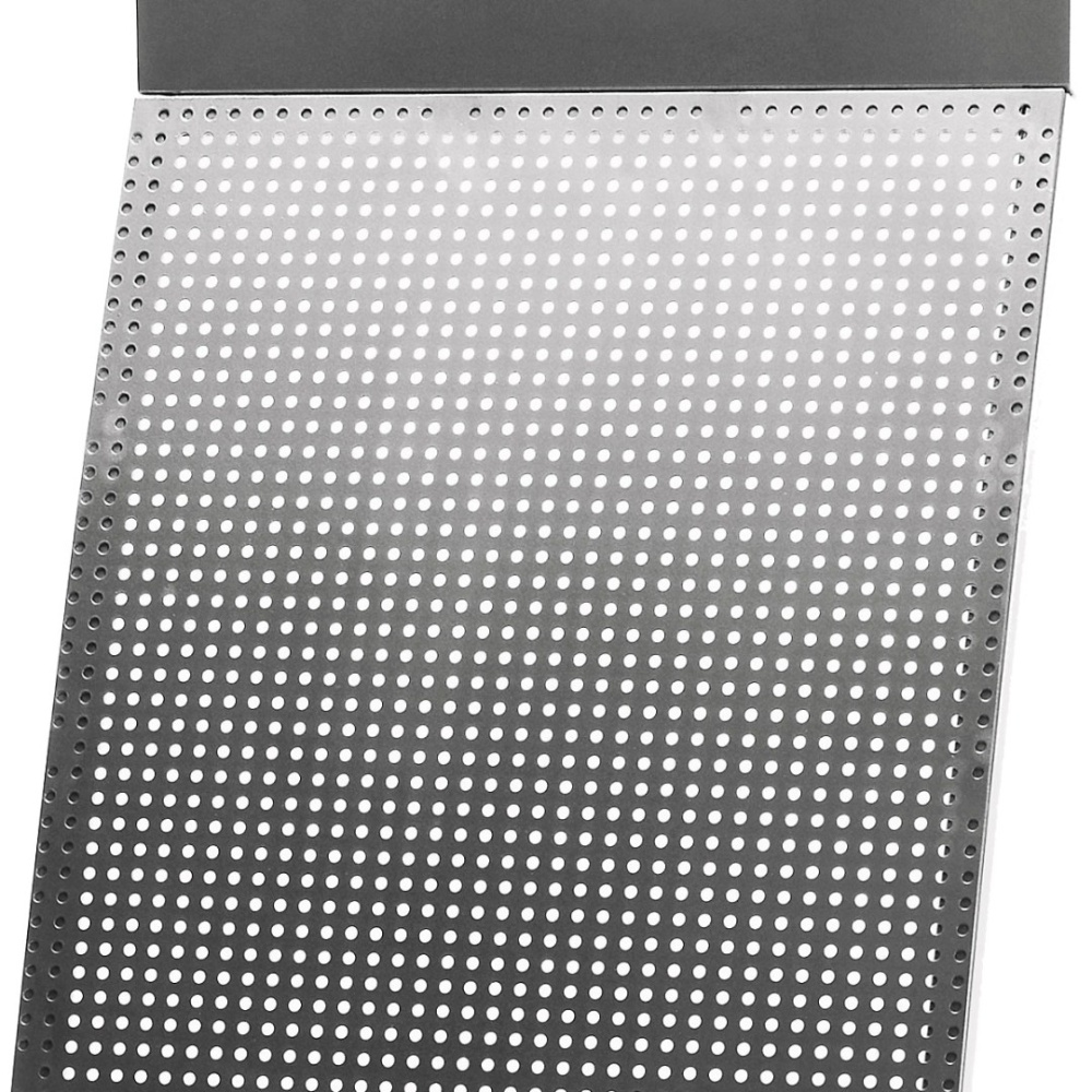 04_Буклетница Парус высота 1750 мм, ширина 450 мм, глубина 450 мм МАКСИ, серебристый металлик