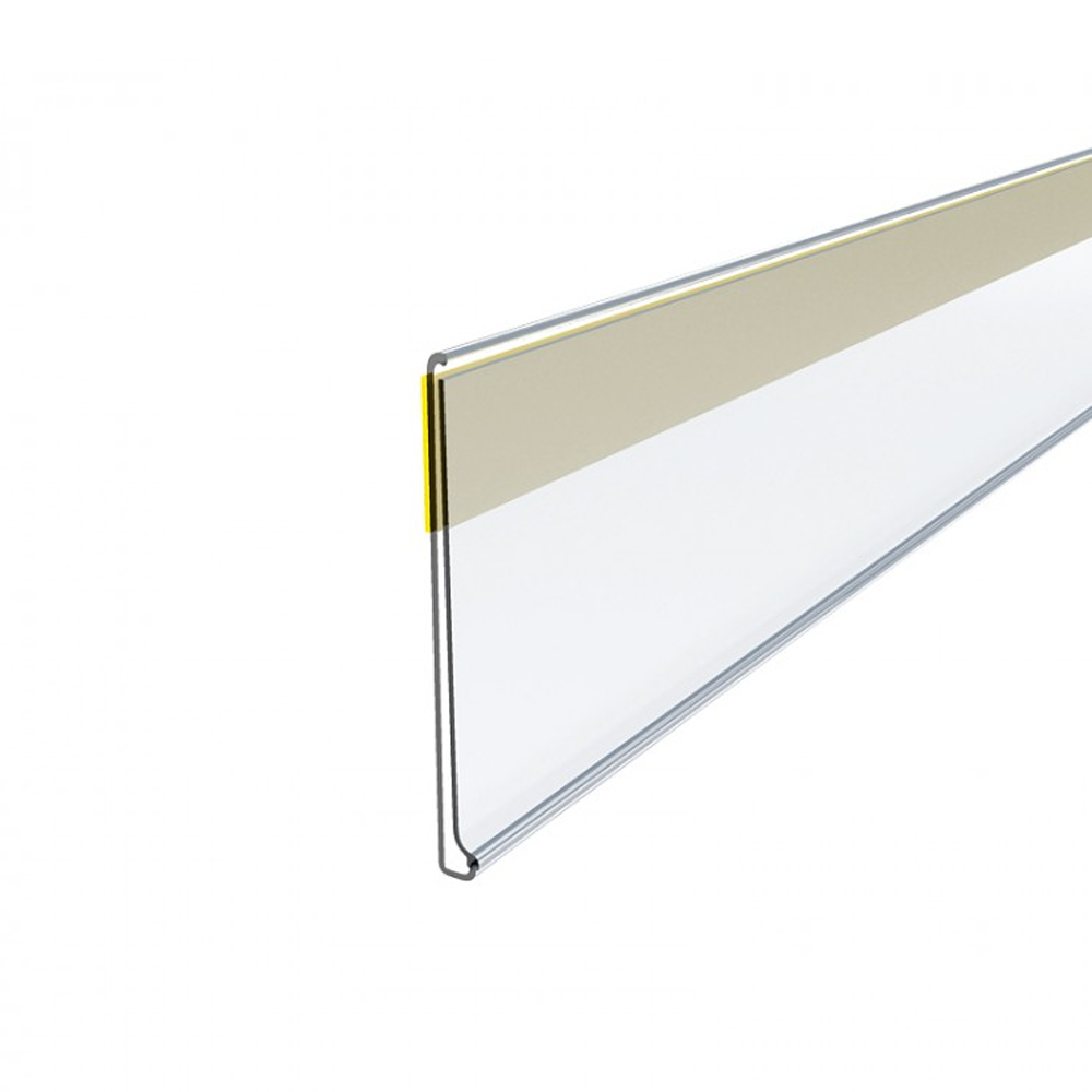 DBR26, ценникодержатель полочный самоклеящийся, высота вставки 26мм