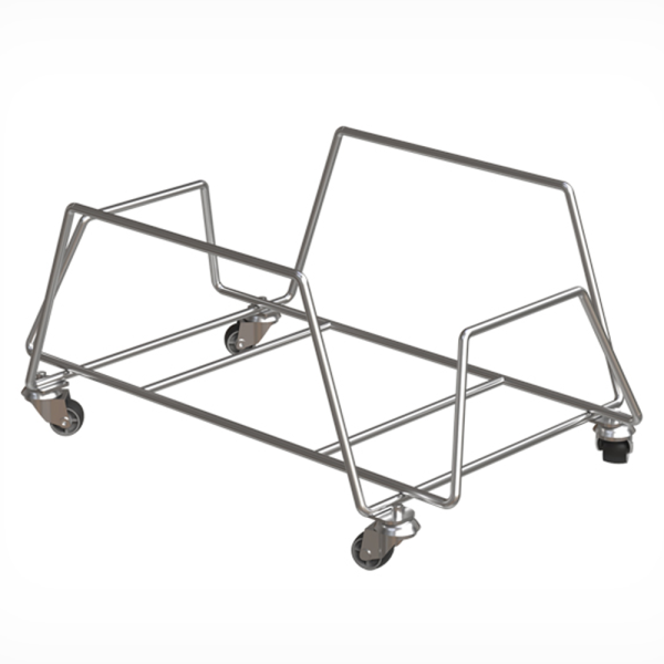 Накопитель для корзин мобильный BASKET STACKER, 497х328х231 мм, цвет Серебряный