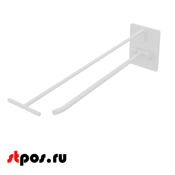 00_Крючки для крепления в картон с держателем ценника винтом и гайкой (одинарн) HOOK-SCR,250 мм, 0,6кг