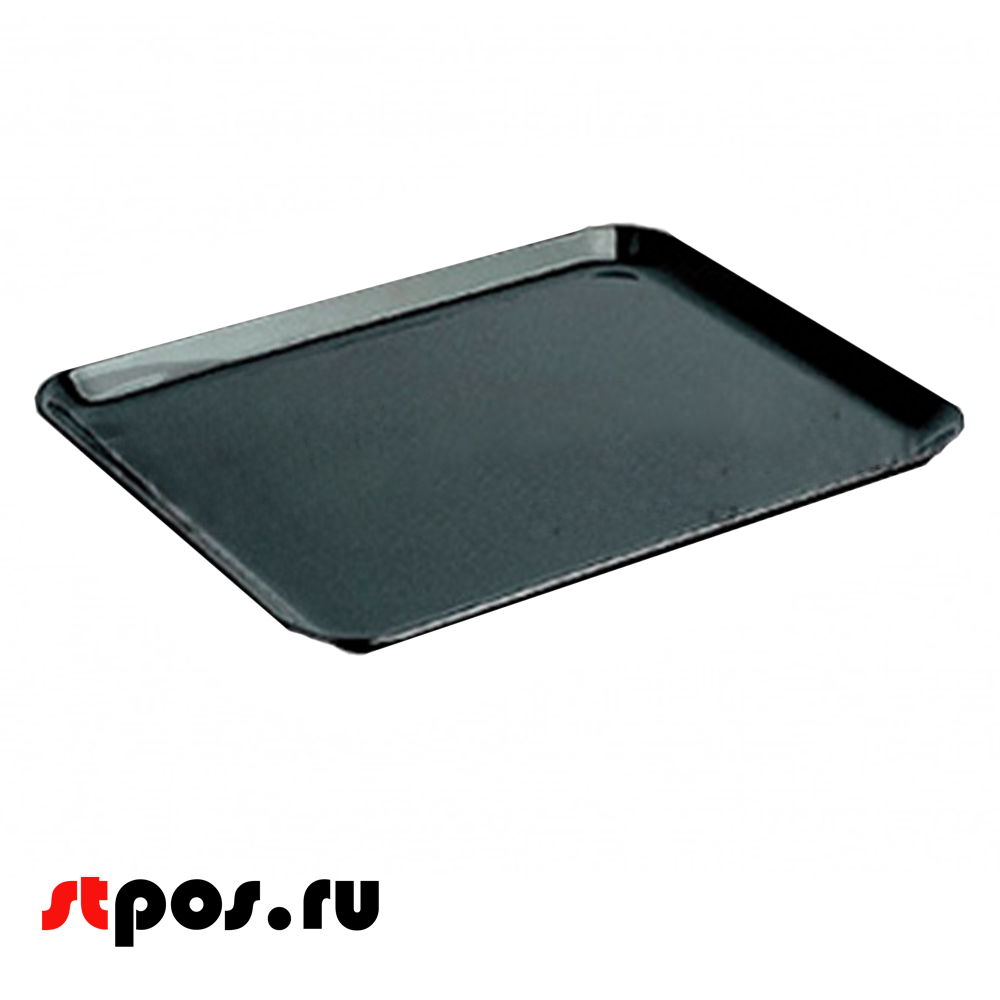 00_Поднос пластиковый, прямоугольный, 270х210х17мм, черный