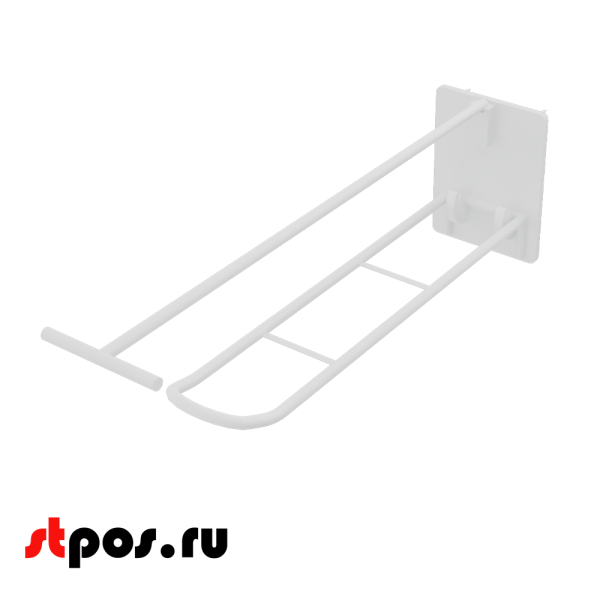 00_Крючки для крепления в картон с держателем ценника винтом и гайкой (двойной) HOOK-SCR,200 мм, 1кг