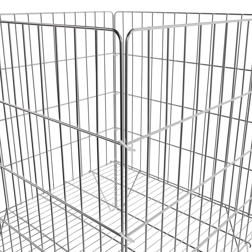 ref1_Корзина для распродаж 600x600х800мм (5-3, 25х150), крепление на хомутах (16шт), цинк-хром