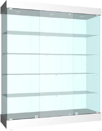 Витрина В-6 стеклянная, без тумбы, 4 полки, 1400х450х1800мм, Зеленый_1