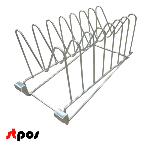 00_Держатель для крышек (ДхШхВ) 430х165х240 мм на штангу 30х15 мм , цинк-хром