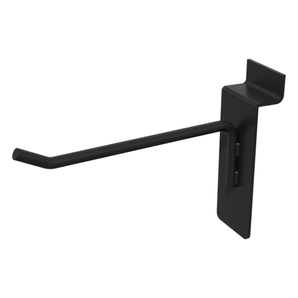 sk_Крючок для экономпанели одинарный, без наконечника 100мм, d5, Черный