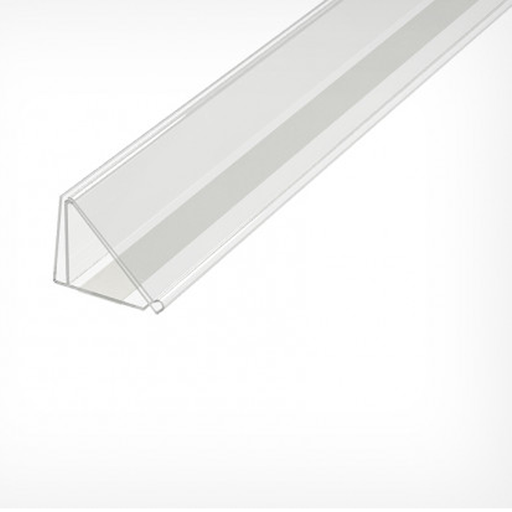 PRL35, ценникодержатель-ограничитель полочный самоклеящийся для брендирования, высота вставки 35мм