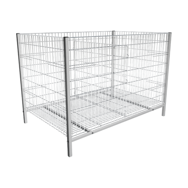 sk_Стол для распродаж ГЛУБОКИЙ с регулируемым дном 1200х800х850 мм, Глянец, RAL9016, Белый