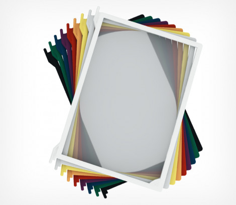 2_Рамка пластиковая для перекидной системы INFOFRAME-A4, Черная