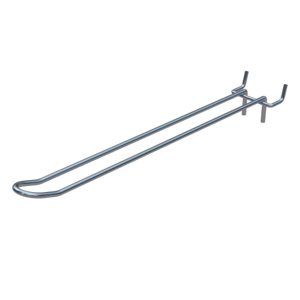 sk_Крючок для перфорации двойной 300мм, цинк-хром, d4мм, шаг 50