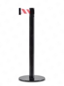 Столбик с широкой лентой 5 метров AIR350 черный