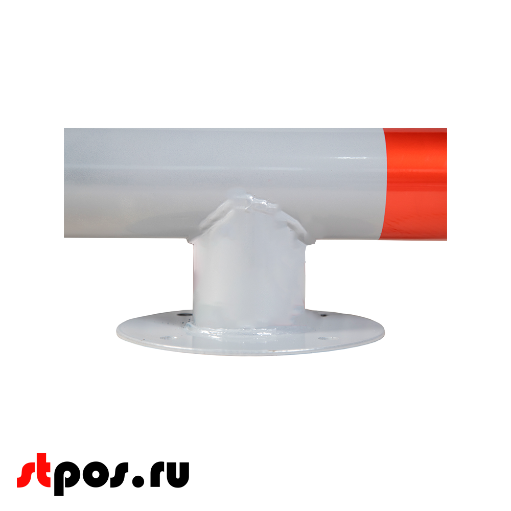 02_Колесоотбойник на опорах, диаметр 76х3мм, высота 140мм, полимерное покрытие (порошковая краска)