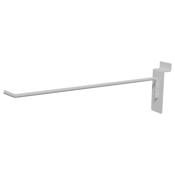 sk_Крючок для экономпанели одинарный, без наконечника 250мм, d5, Белый