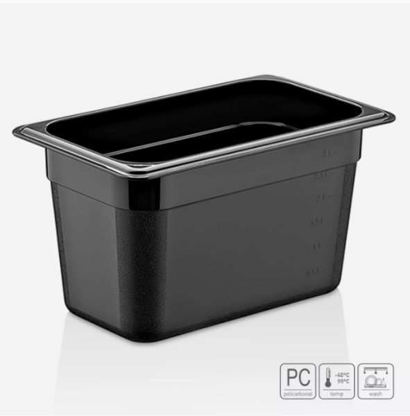 01_Гастроёмкость из поликарбоната 265х162х150 мм черная