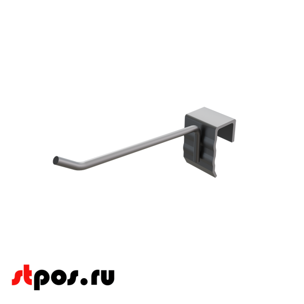 00_Крючок для штанги 40х20 (профиль) одинарный 200мм, d6, без покрытия