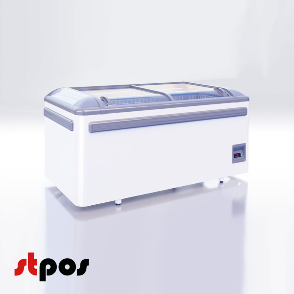 1_Морозильная ЛАРЬ-БОНЕТА RONDO ЛВНР 1850 (торцевая) (ЛБТР М 1850), -18...-23