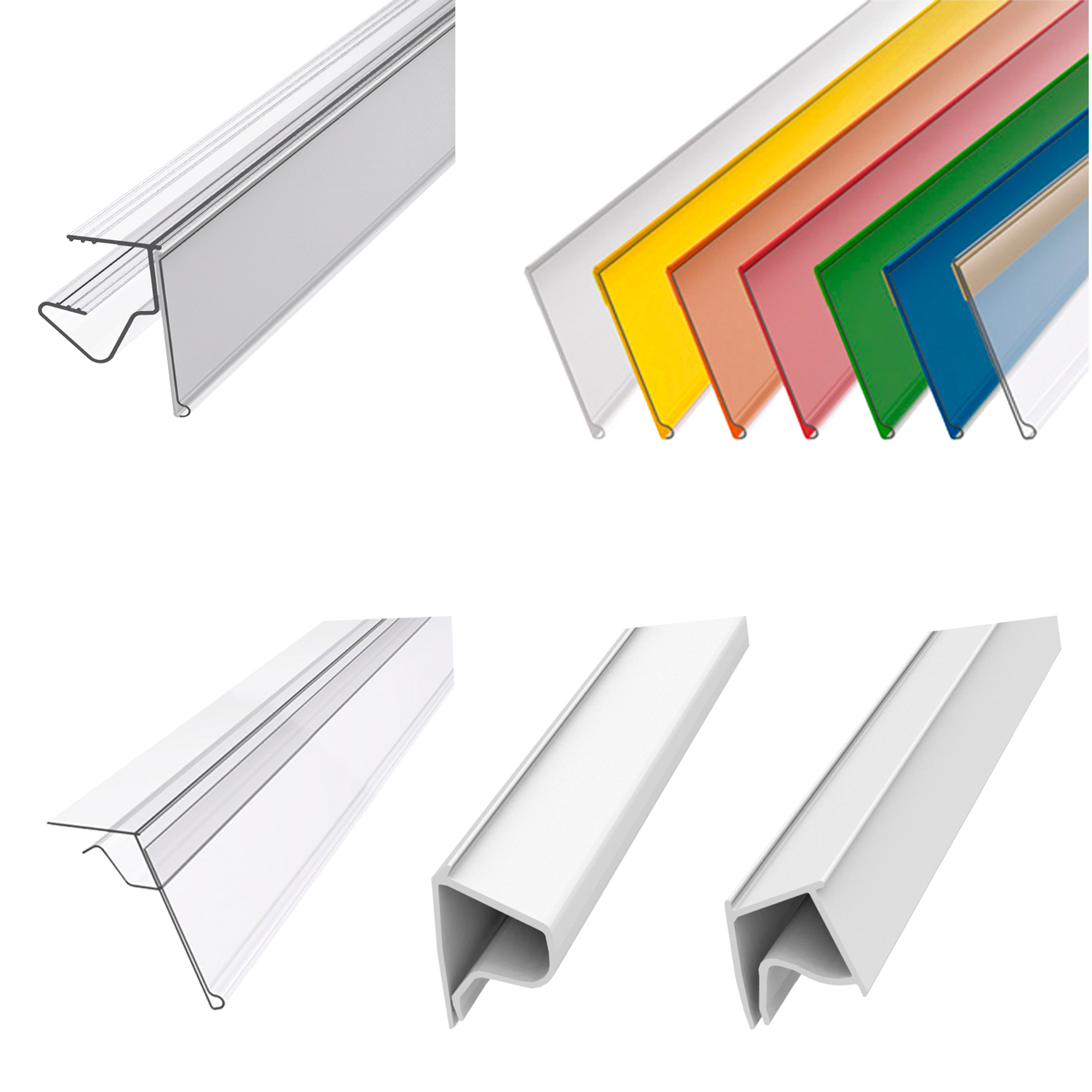 Ценникодержатели на стеклянные и деревянные полки