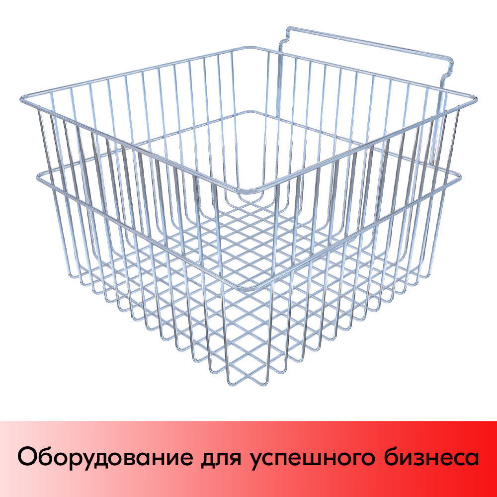 01_Корзина для экономпанели 300х200х300мм, 18206, хром