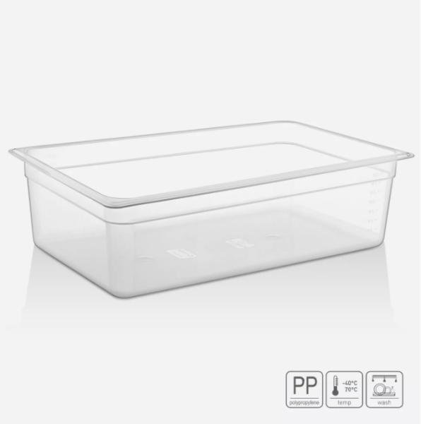 01_Гастроёмкость из полипропилена 530х325х150 мм, прозрачная