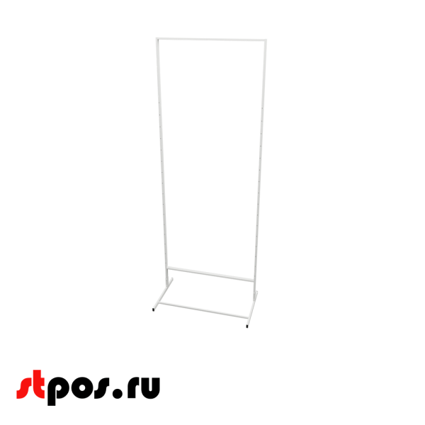 00_Стойка прикассовая односторонняя 1850х640х500мм (основа без навески,сварная рама)640мм,RAL9016,Белый