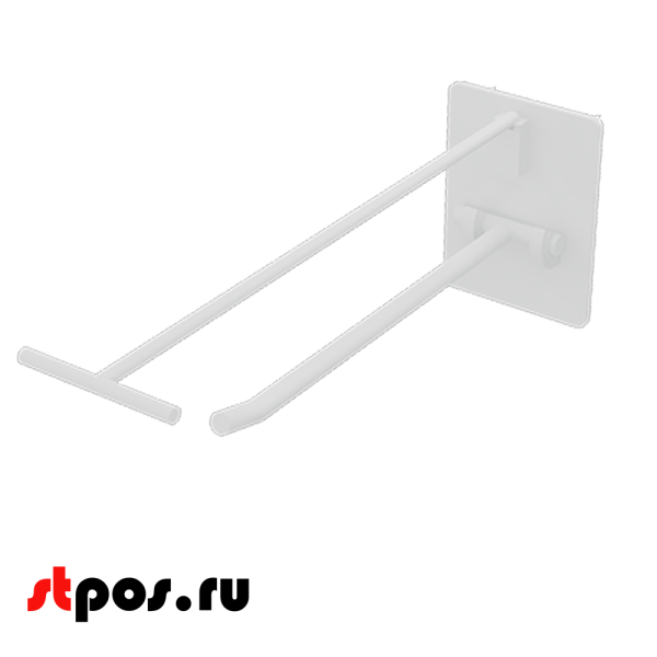 00_Крючки для крепления в картон с держателем ценника винтом и гайкой (одинарн) HOOK-SCR,150 мм, 1кг