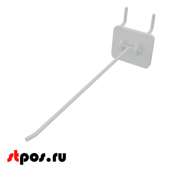 00_Крючки для крепления в перфорацию 1-2 мм HOOK-MP (одинарный), 250 мм, Белый
