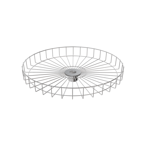 sk_Корзина круглая 710х120мм, для стойки пирамидальной, Цинк-хром