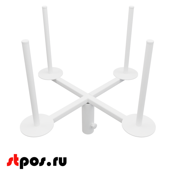 00_Основание для пакетов 4 рожка, RAL9016, Белый