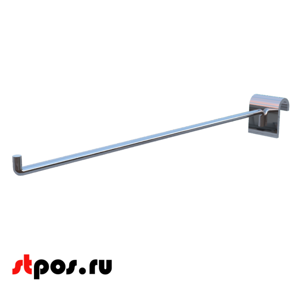 00_Крючок на штангу R 293 30х15мм (овал), 250мм, d6, хром