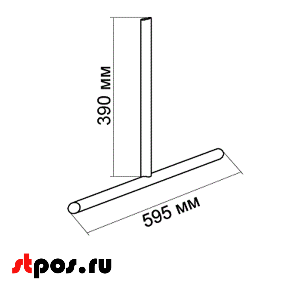 02_Основание для решетки  595х390мм, хром