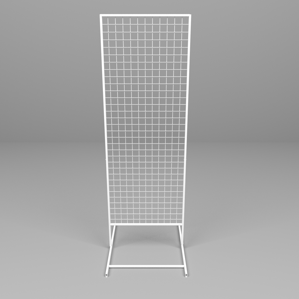 03_Стенд сетчатый односторонний 1830х630мм, RAL9016, Белый