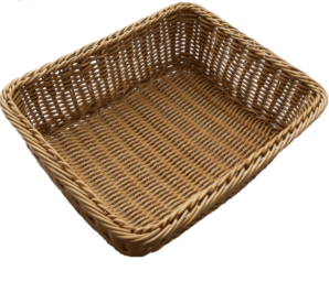 01_Корзина из полиротанга 325х265 (высота  бортика 65 мм)