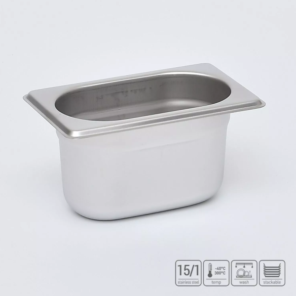 01_Гастроёмкость из нержавеющей стали 176х108х100 мм (GN1_9 h100), 0,7 л
