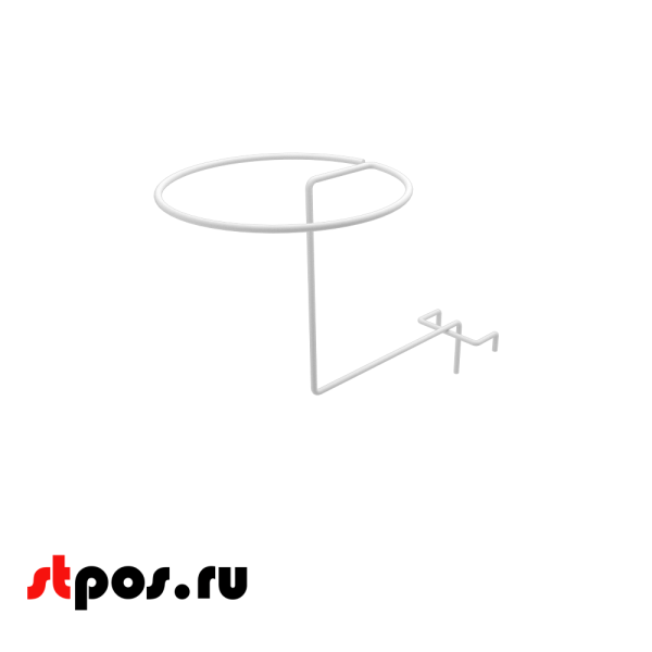 00_Навеска на сетку для головных уборов, RAL9003, Белый