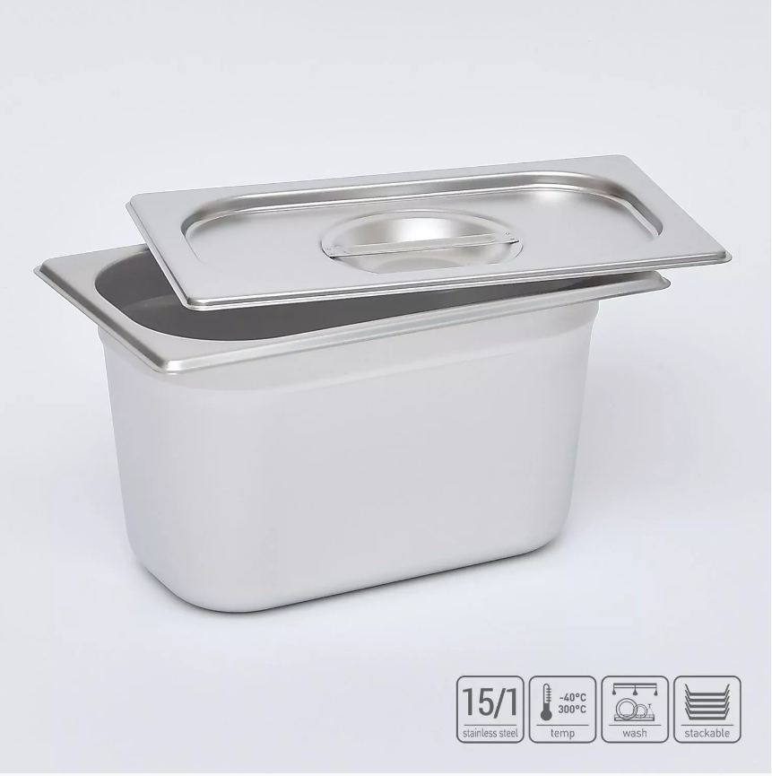 02_Гастроёмкость из нержавеющей стали 265х162х150 мм (GN1_4 h150), 3,6 л