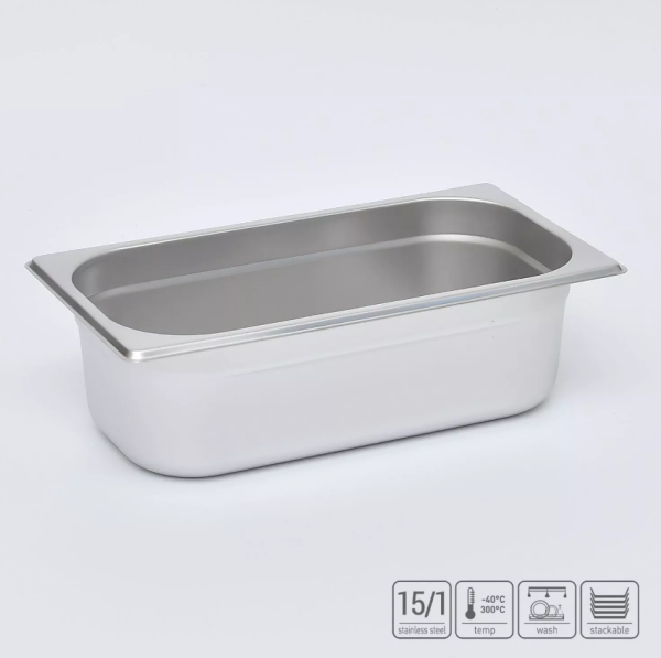01_Гастроёмкость из нержавеющей стали 325х176х100 мм (GN1_3 h100), 3,3 л