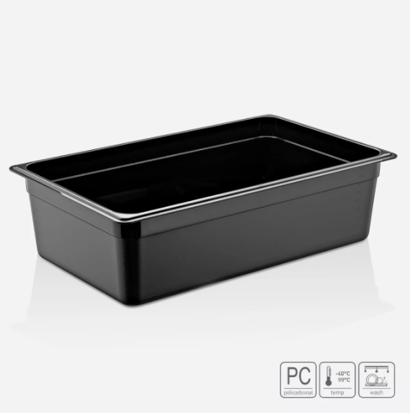 01_Гастроёмкость из поликарбоната 530х325х150 мм черная