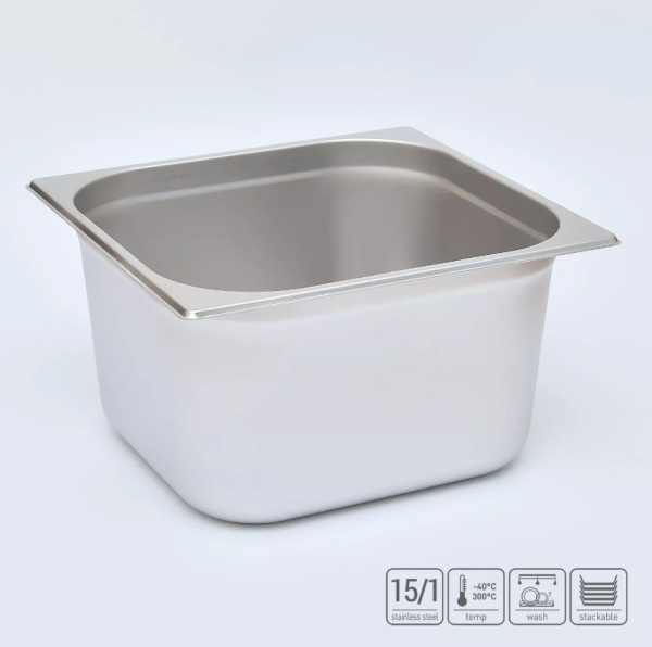 01_Гастроёмкость из нержавеющей стали 354х325х200 мм (GN2_3 h200)