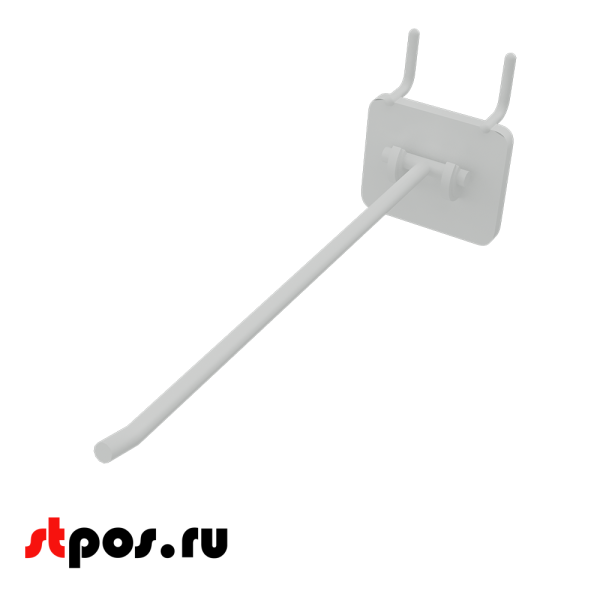 00_Крючки для крепления в перфорацию 4-6 мм HOOK - MP5 (одинарный), 200 мм, Белый